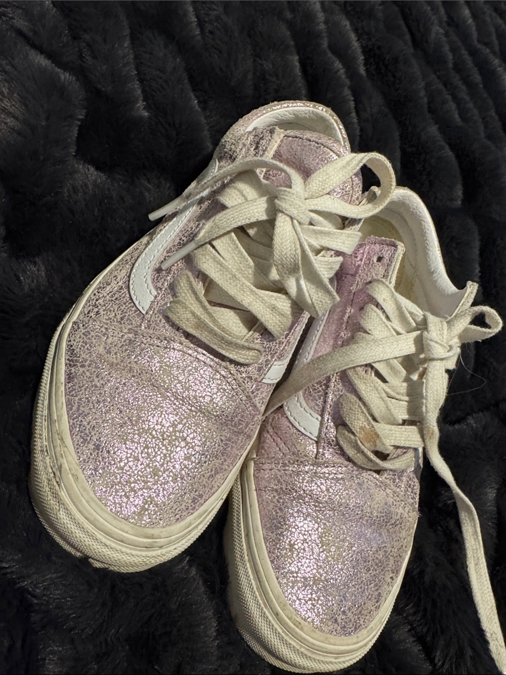 Shimmer Vans shoes